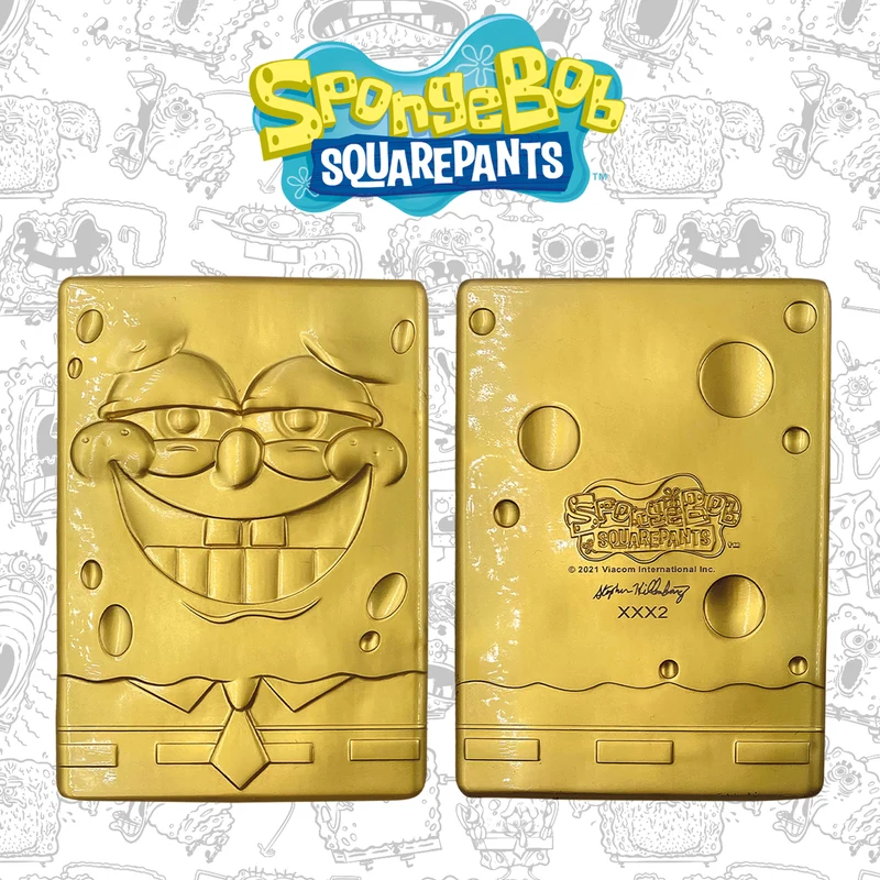 SpongeBob Schwammkopf 24K vergoldetes Sammlerstück in limitierter Auflage
