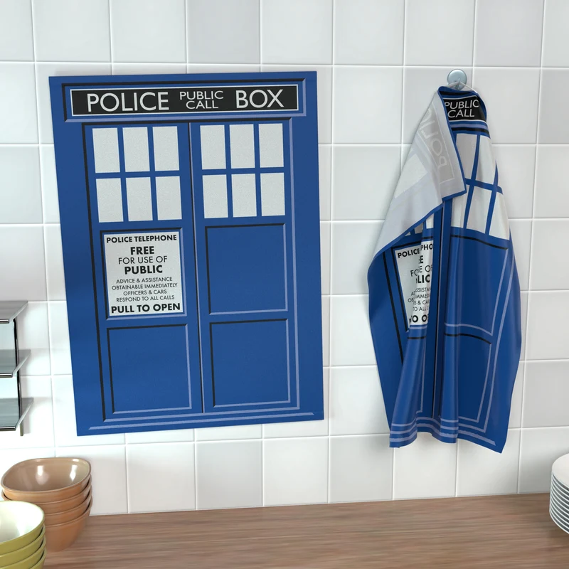 Geschirrhandtuch Police Call Box