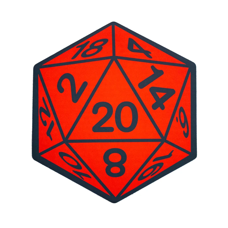 Badezimmer-Matte RPG Würfel W20