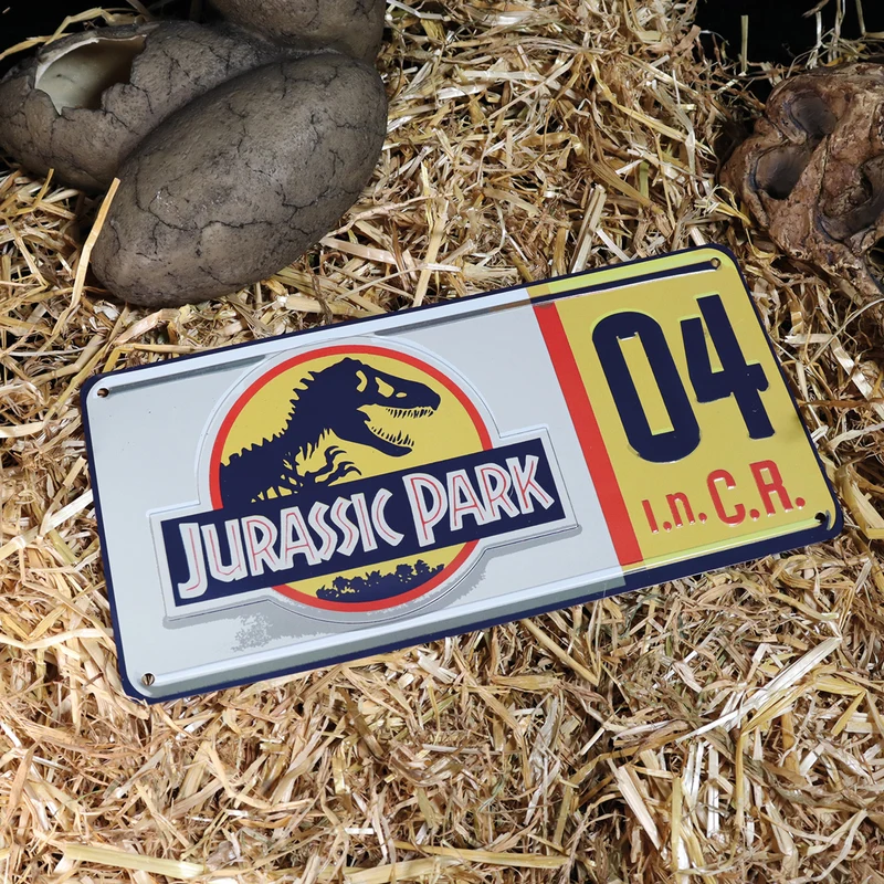 Jurassic Park Nummernschild-Replik