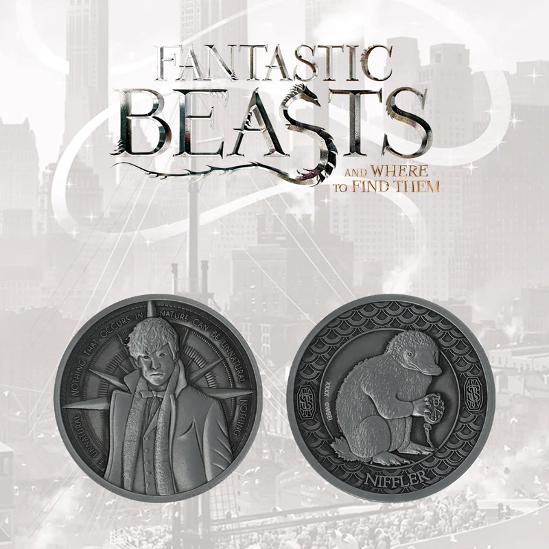 Phantastische Tierwesen Limited Edition Münze Newt / Niffler