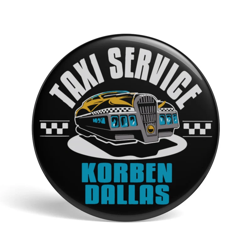 Geek Button Korben Dallas Taxi Service
