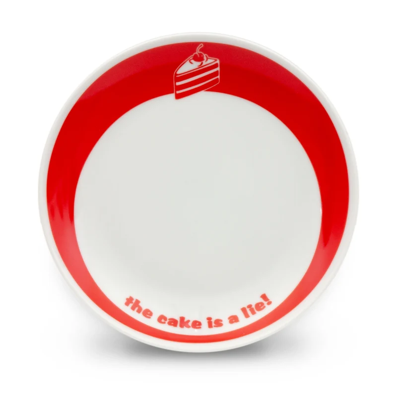 Kuchenteller "The cake is a lie"
