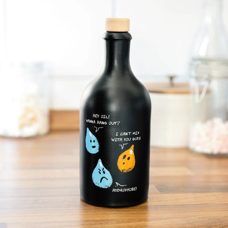 Ölflasche Hydrophobie