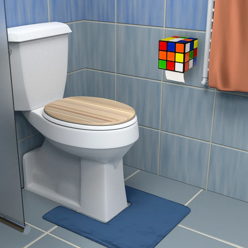 Zauberwürfel Toilettenpapierhalter