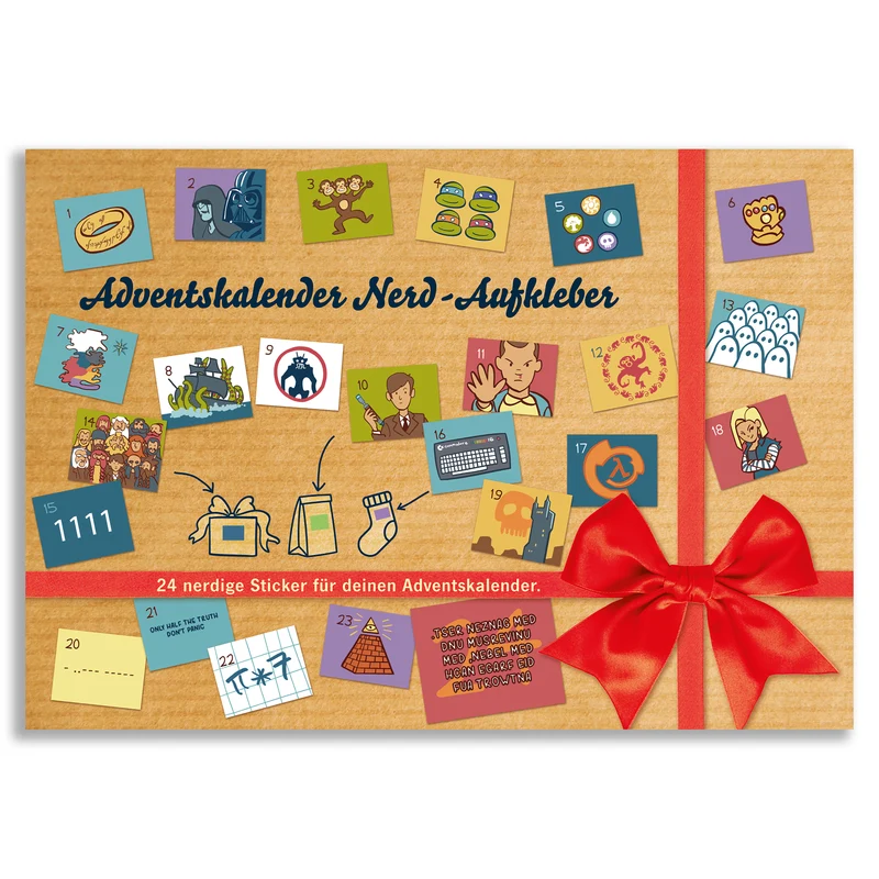 Adventskalender-Aufkleber