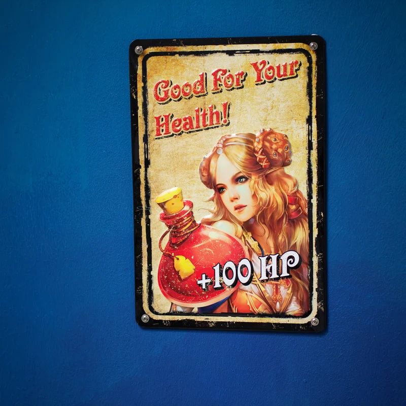 Blechschild Good For Your Health