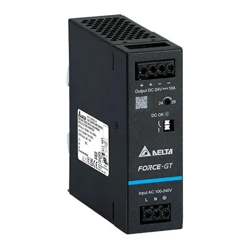 DRF-12V240W1GBA Delta 240-Watt 12V 20A DIN Rail Power Supply