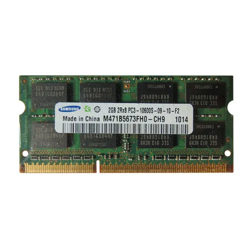M471B5673FH0-CH9 Samsung 2GB DDR3-1333MHz PC3-10600 Non-ECC Unbuffered SODIMM CL9 2Rx8 1.5V 204-Pin Memory Module