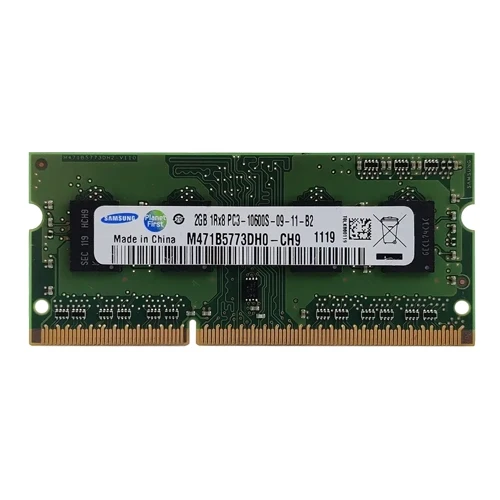 M471B5773DH0-CH9 Samsung 2GB DDR3-1333MHz PC3-10600 Non-ECC Unbuffered SODIMM CL9 1Rx8 1.5V 204-Pin Memory Module