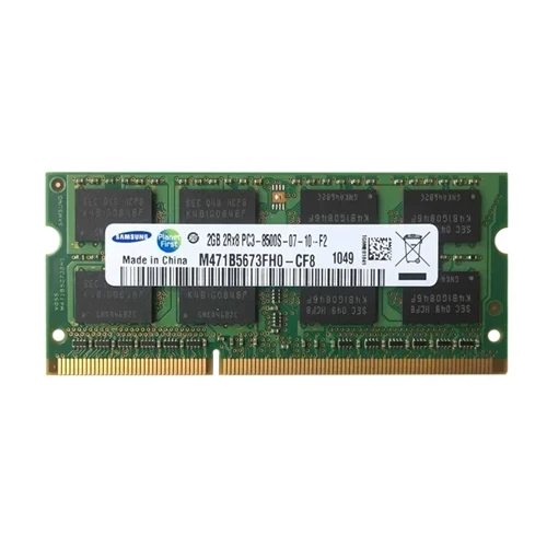 M471B5673FH0-CF8 Samsung 2GB DDR3-1066MHz PC3-8500 Non-ECC Unbuffered SODIMM CL7 2Rx8 1.5V 204-Pin Memory Module