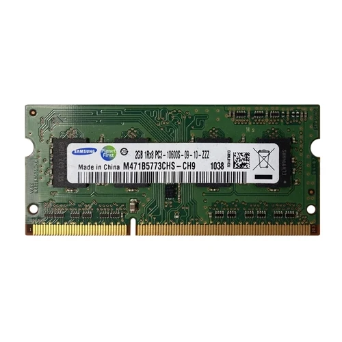 M471B5773CHS-CH9 Samsung 2GB DDR3-1333MHz PC3-10600 Non-ECC Unbuffered SODIMM CL9 1Rx8 1.5V 204-Pin Memory Module