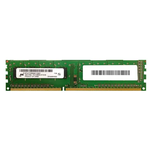 MT8JTF25664AZ-1G4H1 Micron 2GB DDR3-1333MHz PC3-10600 Non-ECC Unbuffered UDIMM CL9 1Rx8 1.5V 240-Pin Memory Module