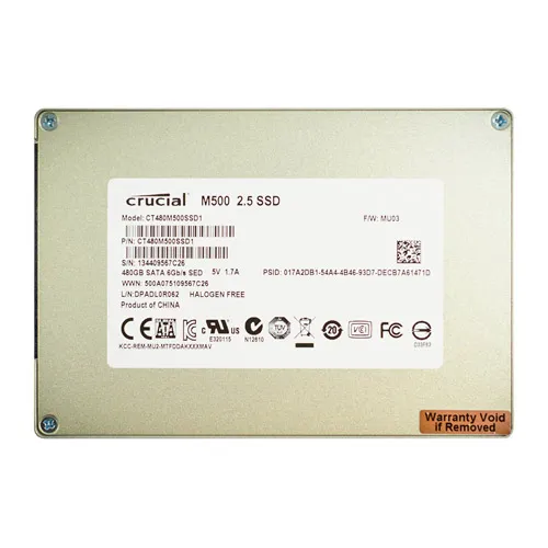 CT480M500SSD1 Crucial M500 480GB Multi-Level Cell SATA 6Gb/s 2.5-Inch Solid State Drive
