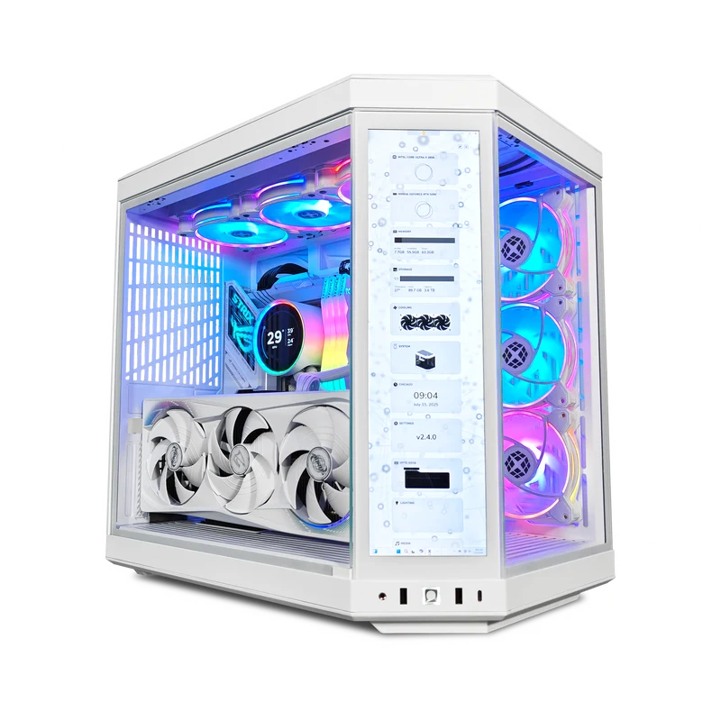 XOTIC PC GX13 HYTE Ghost Black Label Gaming PC, Up to Intel Core Ultra 9 285K, Up to NVIDIA GeForce RTX 5090, 32GB RAM, 1TB SSD