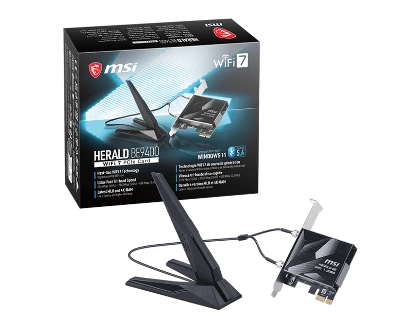 MSI WI-FI 7 Wirless Adapter HERALD BE9400