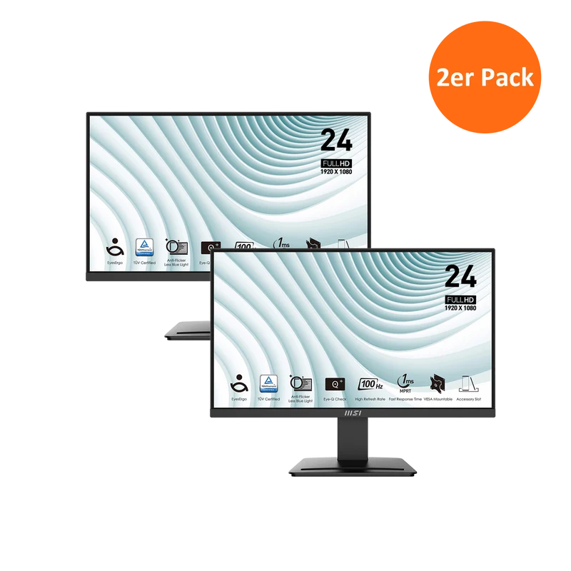 2er Pack - PRO MP2412 | MSI Pro Monitor