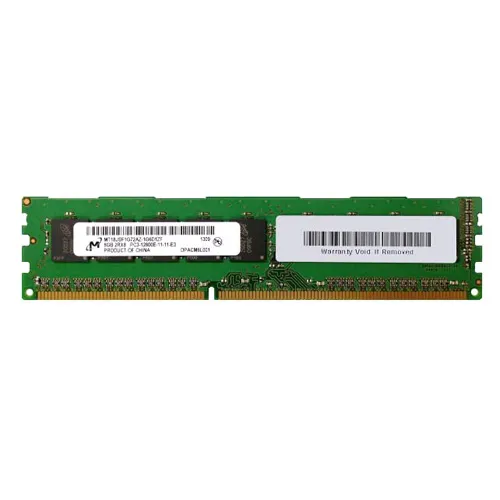 MT18JSF1G72AZ-1G6D1ZF Micron 8GB DDR3-1600MHz PC3-12800 ECC Unbuffered UDIMM CL11 2Rx8 1.5V 240-Pin Memory Module