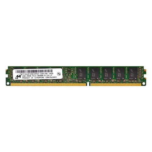 MT18JDF25672PDZ-1G4F1AD Micron 2GB DDR3-1333MHz PC3-10600 ECC Registered VLP RDIMM CL9 2Rx8 1.5V 240-Pin Memory Module