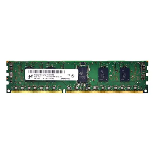 MT9JSF25672PZ-1G4D1BB Micron 2GB DDR3-1333MHz PC3-10600 ECC Registered RDIMM CL9 1Rx8 1.5V 240-Pin Memory Module