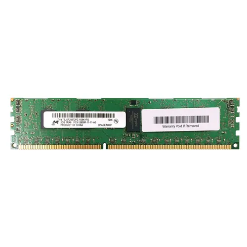 MT9JSF25672PZ-1G6K1FG Micron 2GB DDR3-1600MHz PC3-12800 ECC Registered RDIMM CL11 1Rx8 1.5V 240-Pin Memory Module