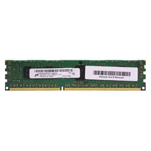 MT9KSF25672PZ-1G4M1HG Micron 2GB DDR3-1333MHz PC3-10600 ECC Registered RDIMM CL9 1Rx8 1.35V 240-Pin Memory Module