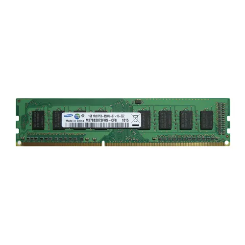 M378B2873FHS-CF8 Samsung 1GB DDR3-1066MHz PC3-8500 Non-ECC Unbuffered UDIMM CL7 1Rx8 1.5V 240-Pin Memory Module