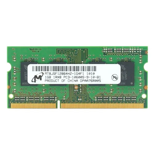 MT8JSF12864HZ-1G4F1 Micron 1GB DDR3-1333MHz PC3-10600 Non-ECC Unbuffered SODIMM CL9 1Rx8 1.5V 204-Pin Memory Module