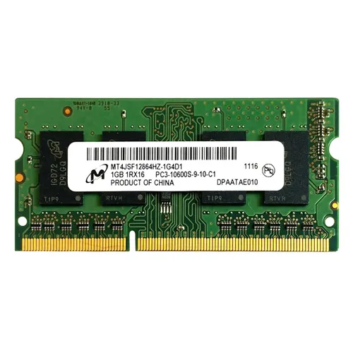 MT4JSF12864HZ-1G4D1 Micron 1GB DDR3-1333MHz PC3-10600 Non-ECC Unbuffered SODIMM CL9 1Rx16 1.5V 204-Pin Memory Module