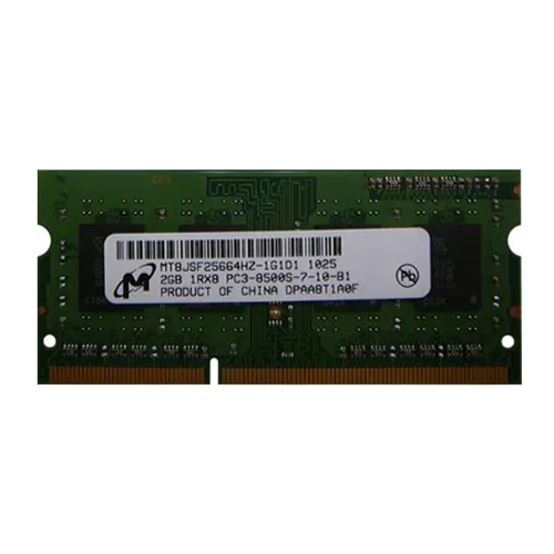 MT8JSF25664HZ-1G1D1 Micron 2GB DDR3-1066MHz PC3-8500 Non-ECC Unbuffered SODIMM CL7 1Rx8 1.5V 204-Pin Memory Module