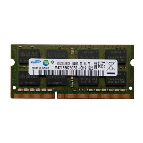 M471B5673GB0-CH9 Samsung 2GB DDR3-1333MHz PC3-10600 Non-ECC Unbuffered SODIMM CL9 2Rx8 1.5V 204-Pin Memory Module