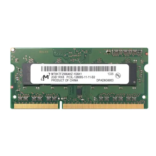 MT8KTF25664HZ-1G6K1 Micron 2GB DDR3-1600MHz PC3-12800 Non-ECC Unbuffered SODIMM CL11 1Rx8 1.35V 204-Pin Memory Module