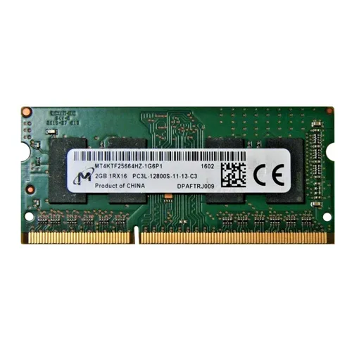 MT4KTF25664HZ-1G6P1 Micron 2GB DDR3-1600MHz PC3-12800 Non-ECC Unbuffered SODIMM CL11 1Rx16 1.35V 204-Pin Memory Module