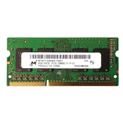 MT4KTF25664HZ-1G6E1 Micron 2GB DDR3-1600MHz PC3-12800 Non-ECC Unbuffered SODIMM CL11 1Rx16 1.35V 204-Pin Memory Module