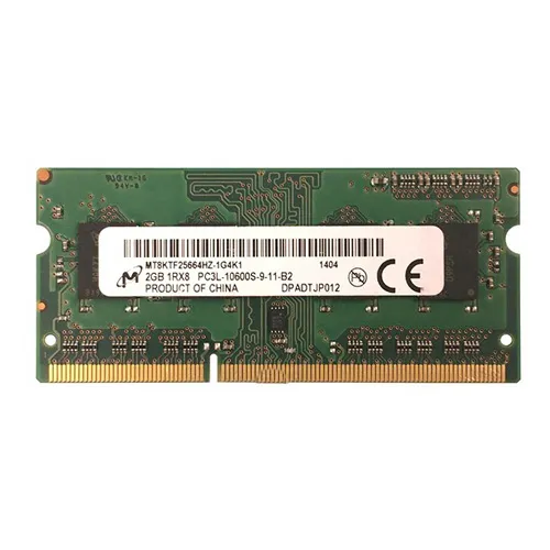 MT8KTF25664HZ-1G4K1 Micron 2GB DDR3-1333MHz PC3-10600 Non-ECC Unbuffered SODIMM CL9 1Rx8 1.35V 204-Pin Memory Module
