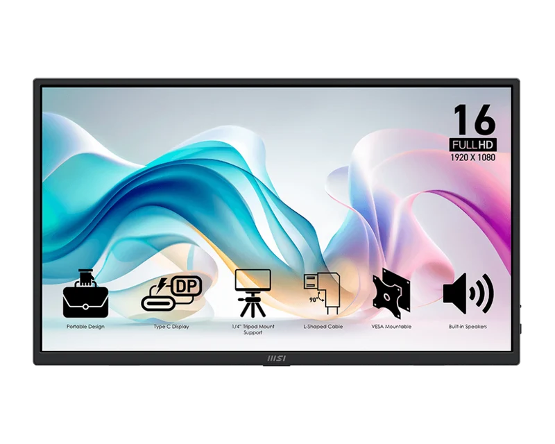 MSI CB PRO MP165 E6 | MSI PRO Portable Monitor