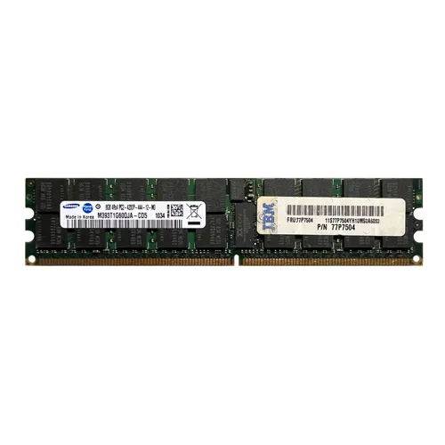 77P7504 IBM 16GB Kit (2x8GB) DDR2-400MHz PC2-3200 ECC Registered RDIMM CL3 4Rx4 1.8V 240-Pin Memory