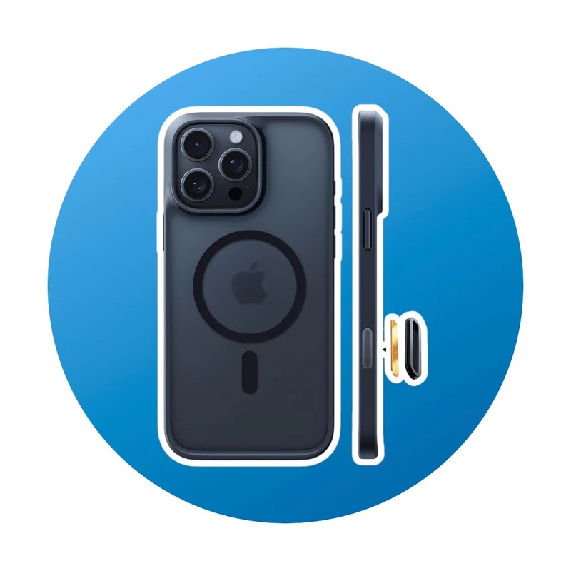 Torras Guardian-Mag iPhone 16 Pro Hülle schwarz