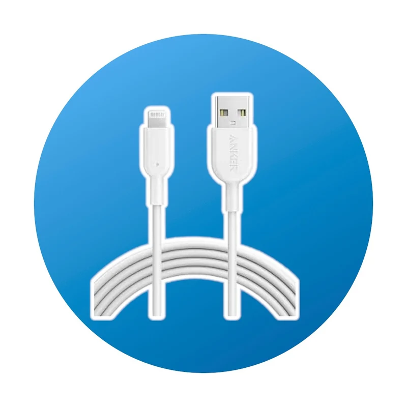 1.8m Anker USB-A zu Lightning weiß