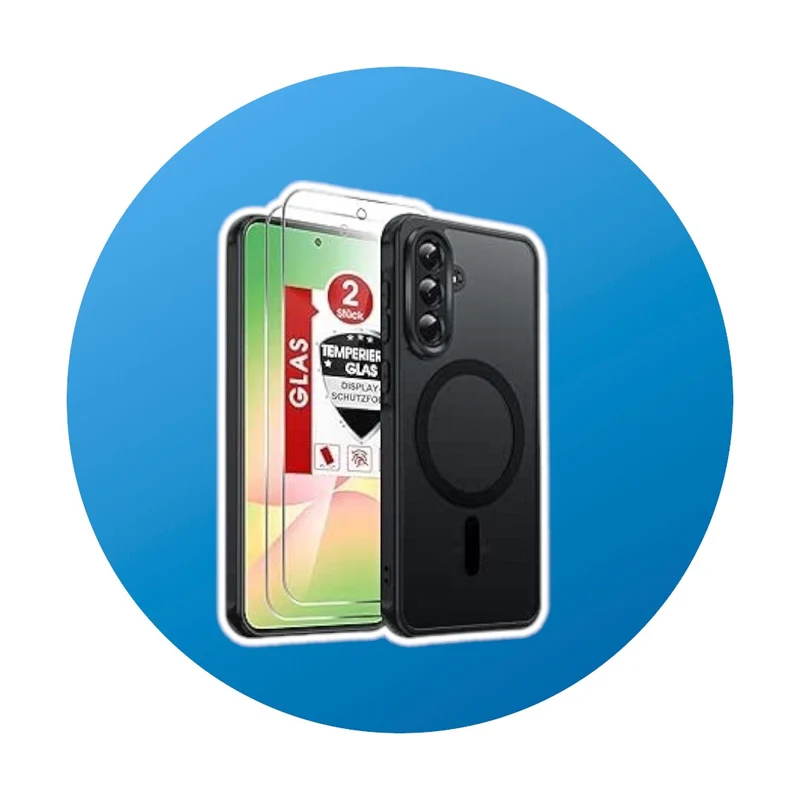 LeYi Galaxy A56 5G Hülle +2 Panzerglas-Schwarz