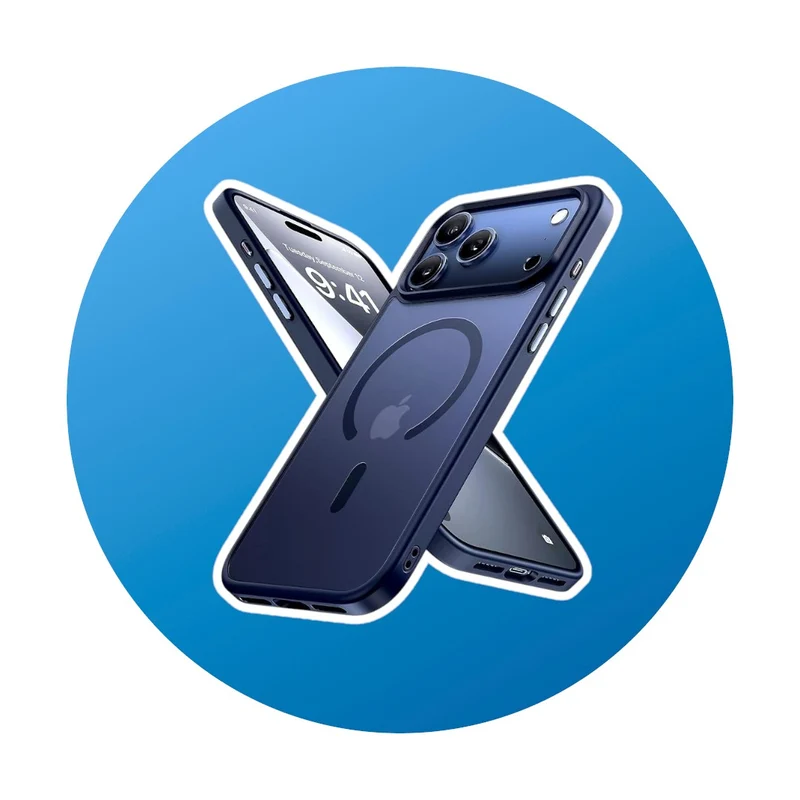 Miracase für iPhone 17Pro Max Matt- Tief- Blau