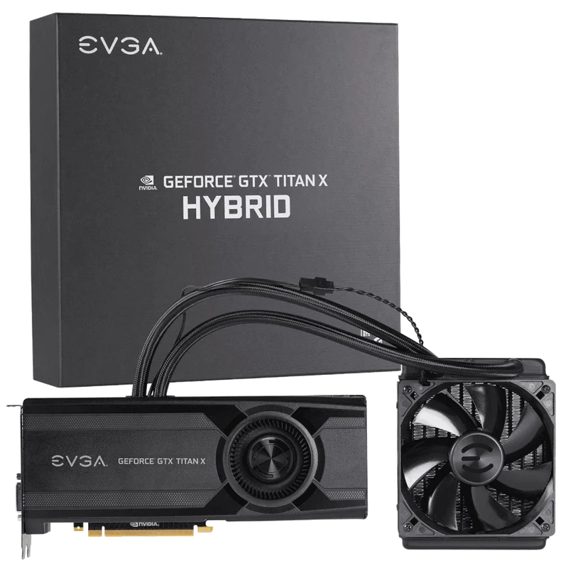 EVGA GeForce GTX Titan X Hybrid 12 GB GDDR5 Air Water Hybrid Graphics Card 12G P4 1999 KR