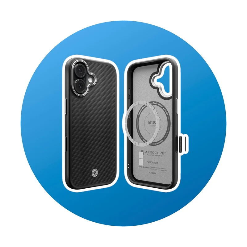 Spigen iPhone 17 Enzo Armid Hülle schwarz
