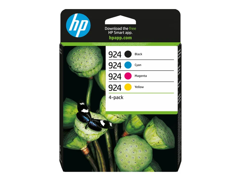 HP 924 schwarz, cyan, magenta, gelb Druckerpatronen, 4er-Set