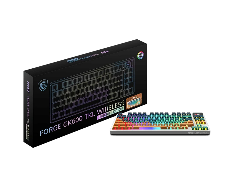 MSI Gaming Tastatur FORGE GK600 TKL W MARS DE
