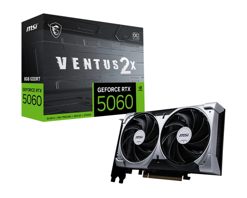 MSI Grafikkarte GeForce RTX 5060 8G VENTUS 2X OC -Versandrückläufer