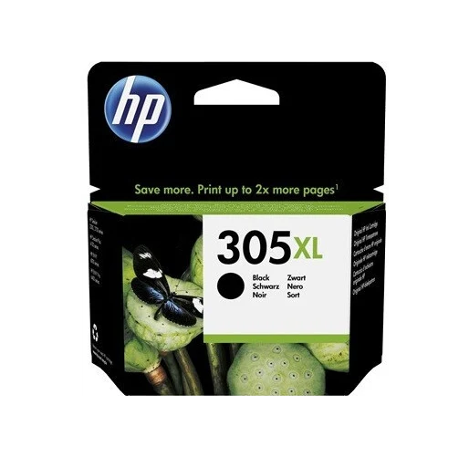 HP 305XL Schwarz Original Druckerpatrone mit hoher Reichweite