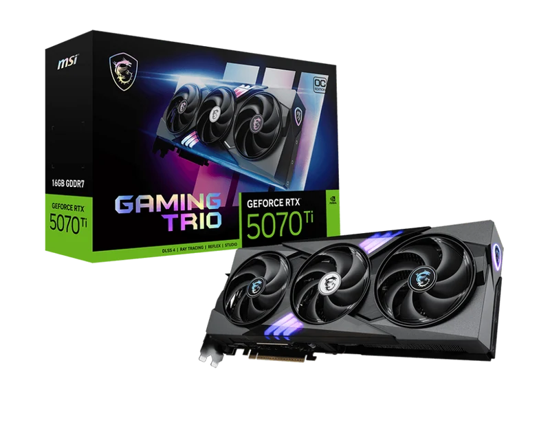 MSI Grafikkarte GeForce RTX 5070 Ti 16G GAMING TRIO OC
