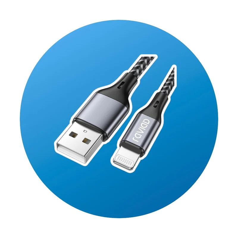 1,8m RAVIAD Lightning Kabel grau
