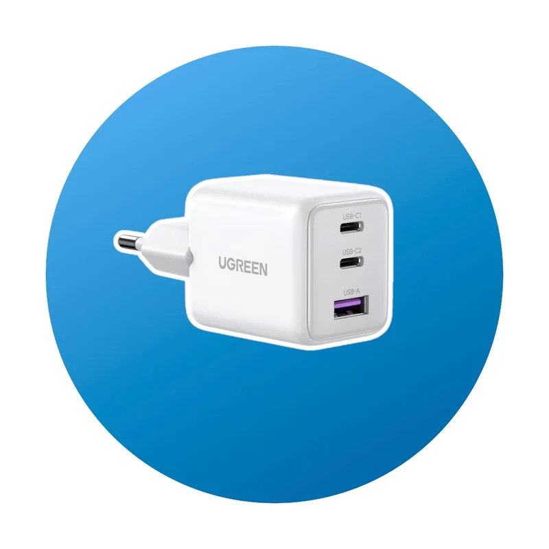 Ugreen USB C/USB A 3-Port Ladegerät 30W weiß